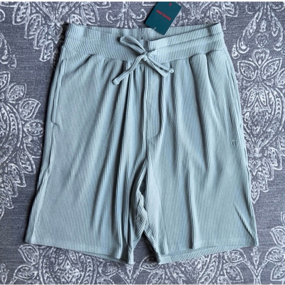 Tommy John Zen Ribbed Lounge Short in Lead Men's Size Large